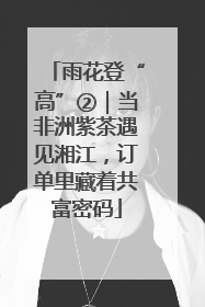 雨花登“高”②｜当非洲紫茶遇见湘江，订单里藏着共富密码
