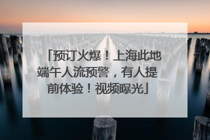 预订火爆！上海此地端午人流预警，有人提前体验！视频曝光
