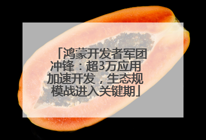 鸿蒙开发者军团冲锋：超3万应用加速开发，生态规模战进入关键期