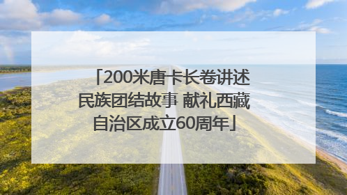 200米唐卡长卷讲述民族团结故事 献礼西藏自治区成立60周年