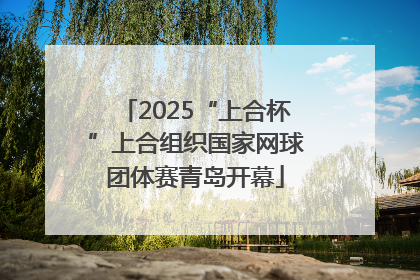 2025“上合杯”上合组织国家网球团体赛青岛开幕
