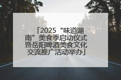 2025“味道湖南”美食季启动仪式暨岳阳啤酒美食文化交流推广活动举办