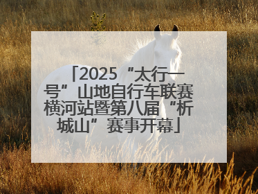 2025“太行一号”山地自行车联赛横河站暨第八届“析城山”赛事开幕