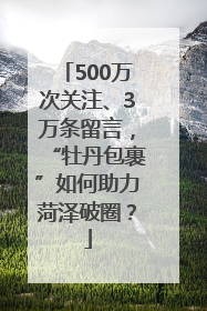 500万次关注、3万条留言，“牡丹包裹”如何助力菏泽破圈？