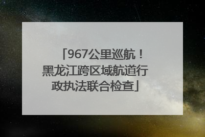967公里巡航！黑龙江跨区域航道行政执法联合检查